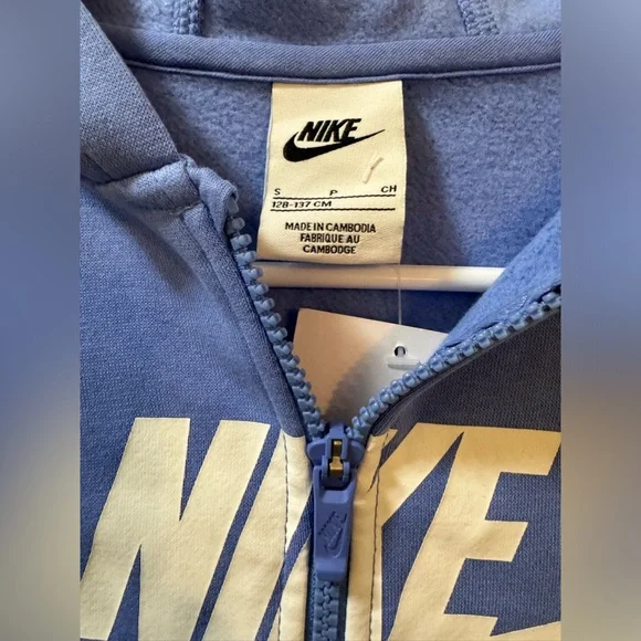 Nike Kids Sportswear Club Fleece Full Zip Hoodie size S - Picture 2 of 4